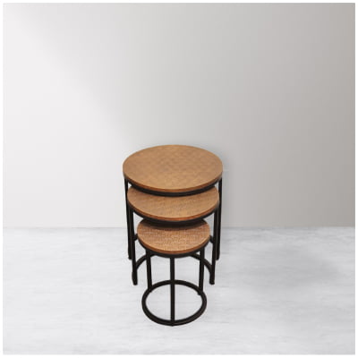Rave Nesting Table 3-Piece Set - Copper