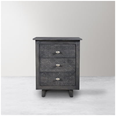 Kelsey 3-Drawer Nightstand - Gray Wash