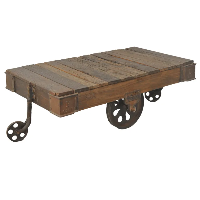 Grizzley Cart Cocktail Table