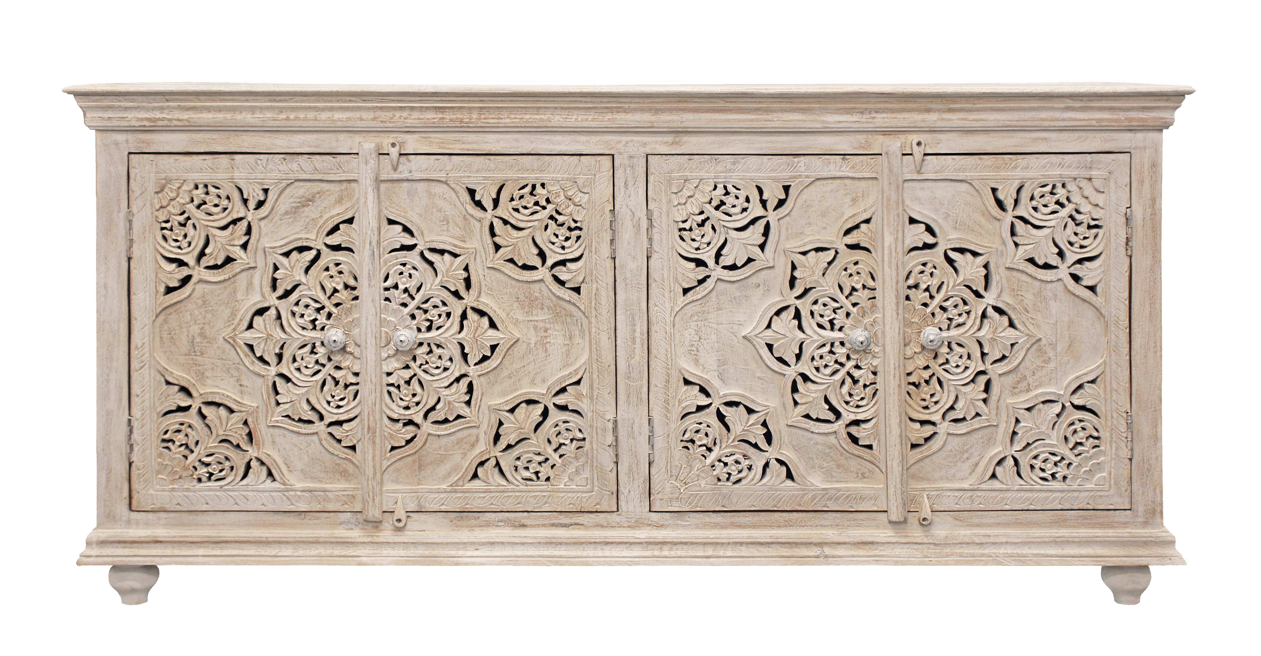 Forma 4-Door Sideboard - Distressed White - Image 2