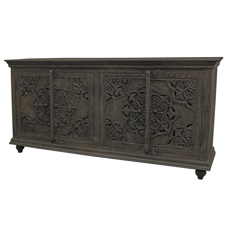 Forma 4-Door Sideboard - Distressed Gray - Image 3