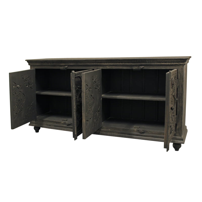 Forma 4-Door Sideboard - Distressed Gray - Image 5