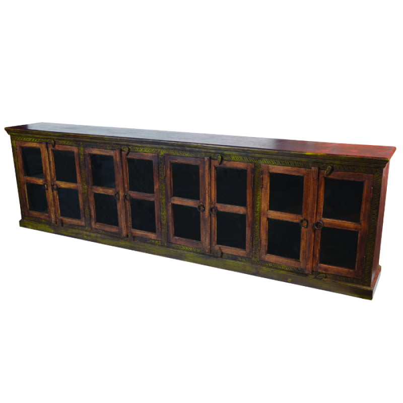 Historic 8-Door Glass Buffet