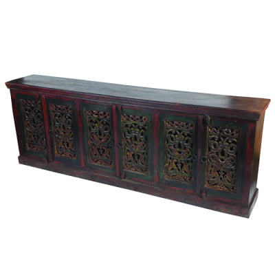 Historic 6-Door Hand-carved Buffet