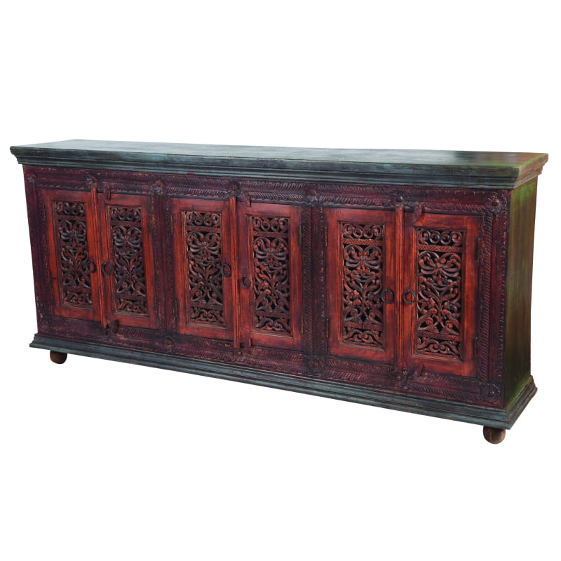 Historic 6-Door Hand-carved Buffet