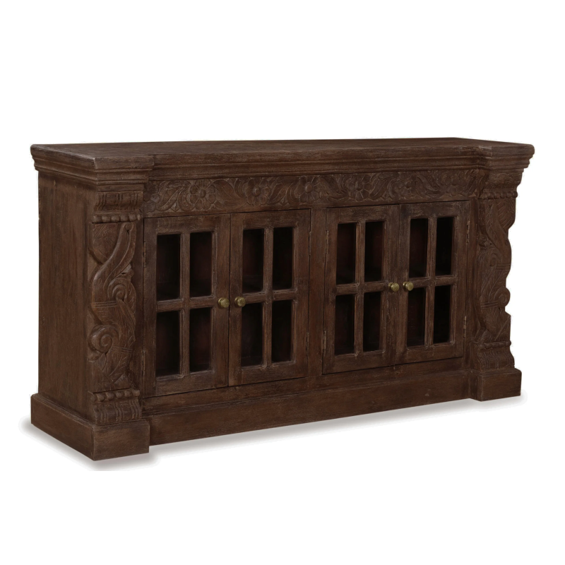 Cramer 4-Door Hand-carved Sideboard - Image 3