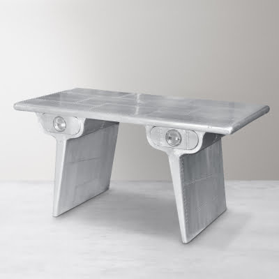 Aviator 2-Drawer Writing Desk