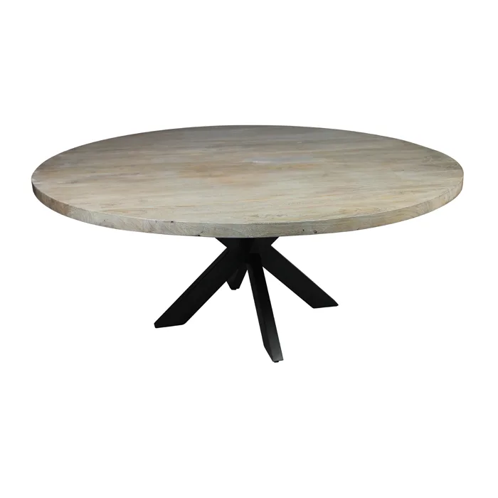 Braxton 7-Piece Dining Set with 72" Round Dining Table and 3 Sets of Clive Mink Chairs - Image 6