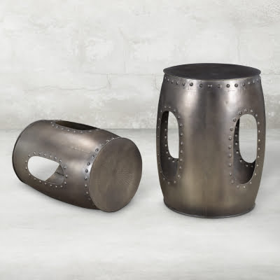 Spree Burton Occasional Table 2-Piece Set - Nickel