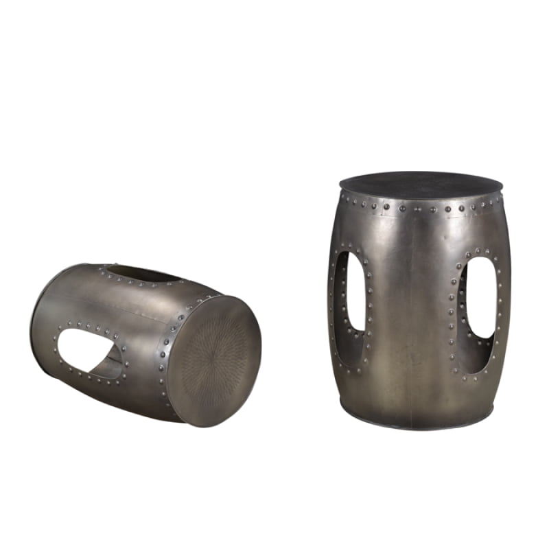 Spree Burton Occasional Table 2-Piece Set - Nickel - Image 2