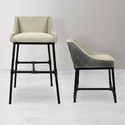 Scrivia - 21" Morgan Light Gray Adjustable 3 in 1 Chair
