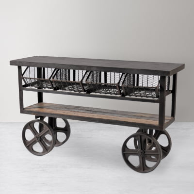 Napa 4-Drawer Iron Cart