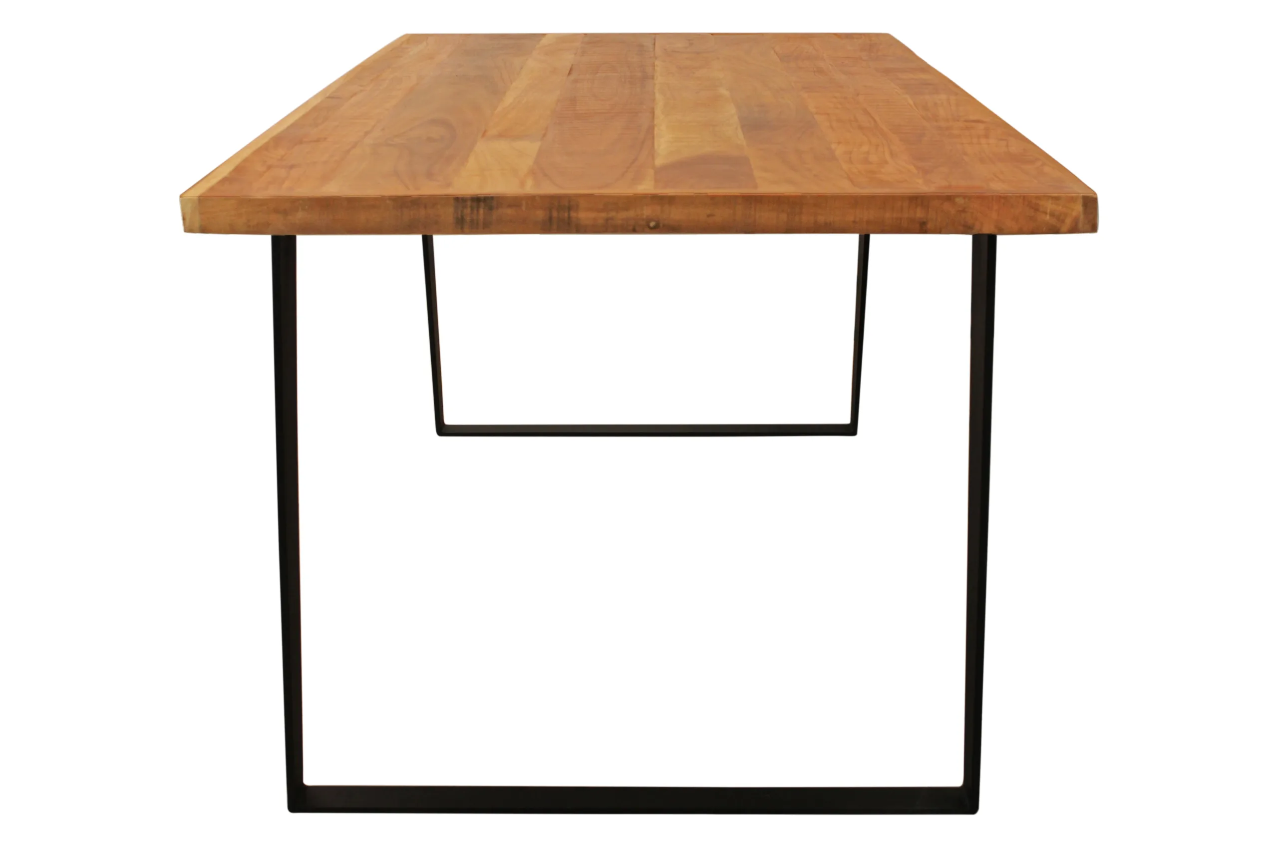 Lakewood 5-Piece Dining Set with 63" Dining Table and 4 Antique Black Leather Chairs - Image 5