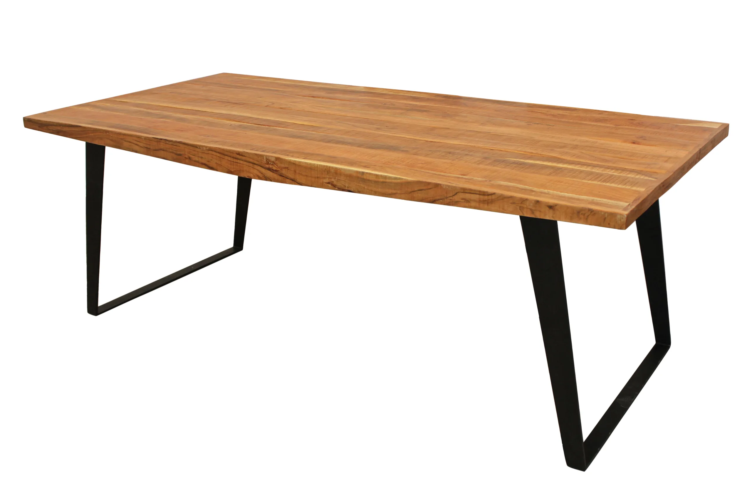 Lakewood 7-Piece Dining Set with 82" Dining Table and 6 Antique Black Leather Chairs - Image 4