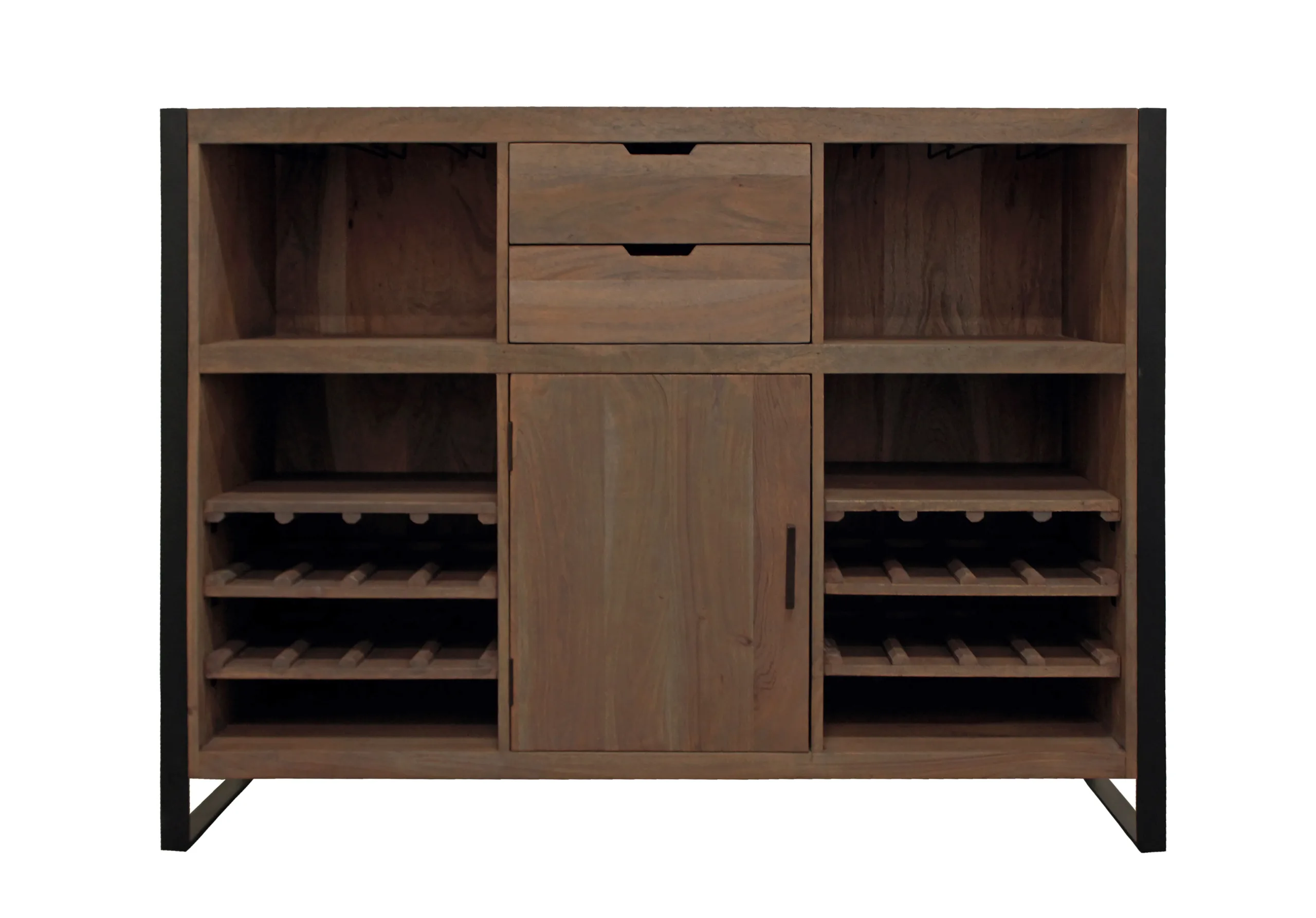 Gala Wine & Bar Console - Gray Wash