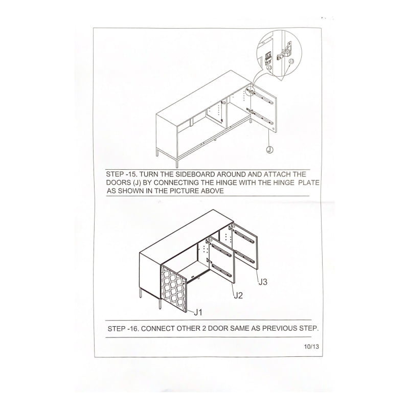 Anakin 3-Door Sideboard - Image 9