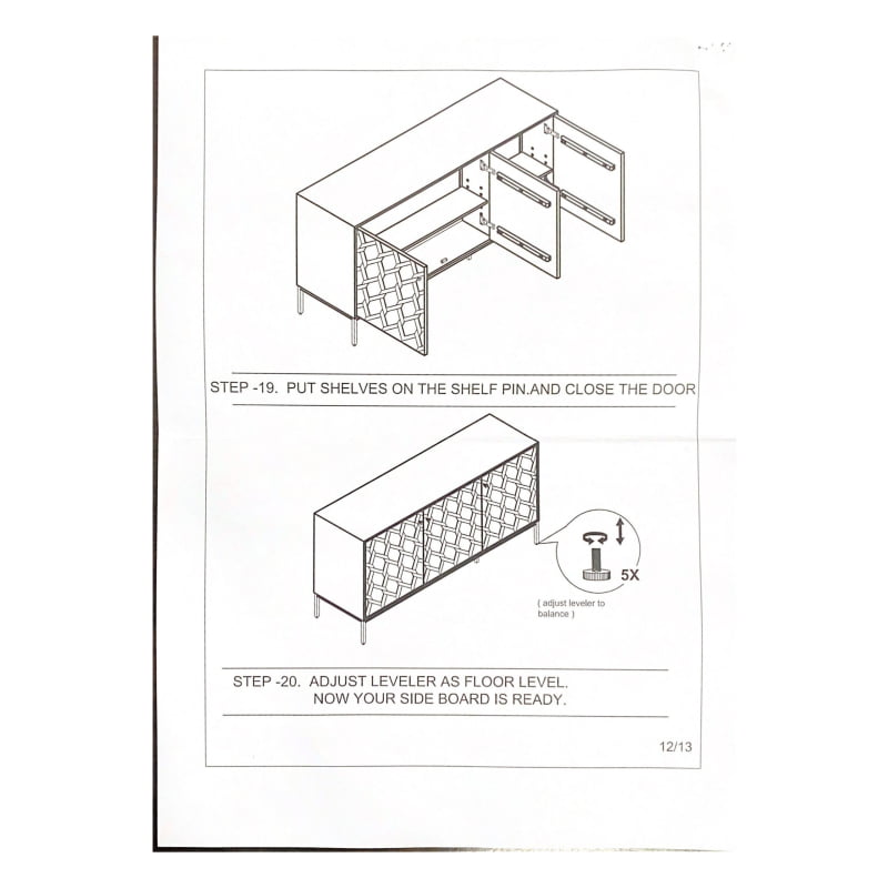 Anakin 3-Door Sideboard - Image 11