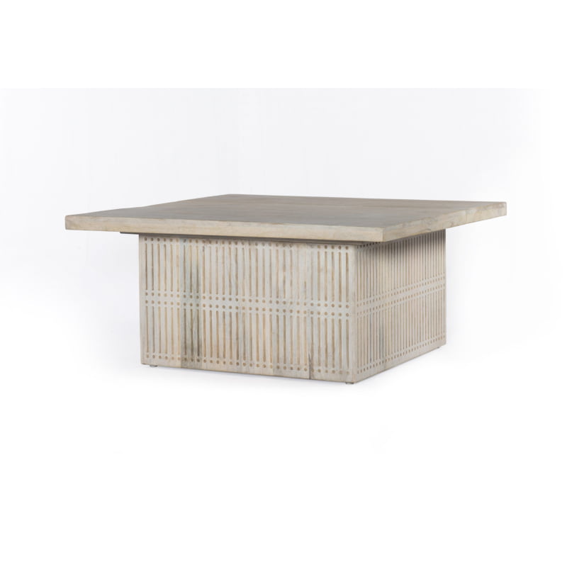 Sarra Storage Cocktail Table - Brushed Ivory