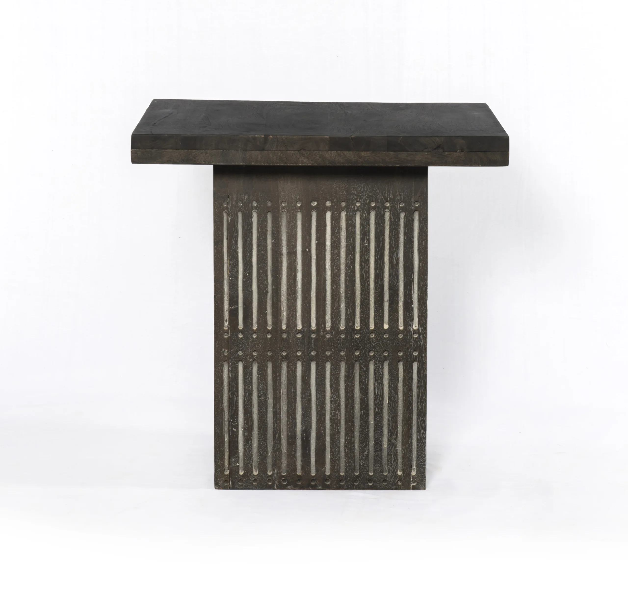 Sarra End Table - Antique Brown - Image 3