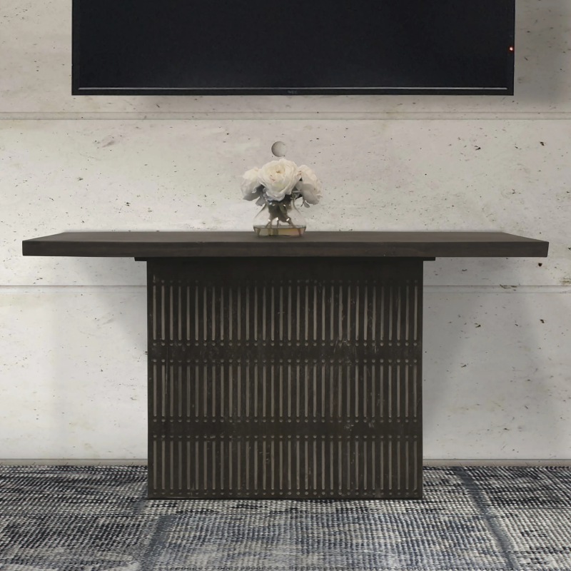 Sarra Console Table - Antique Brown