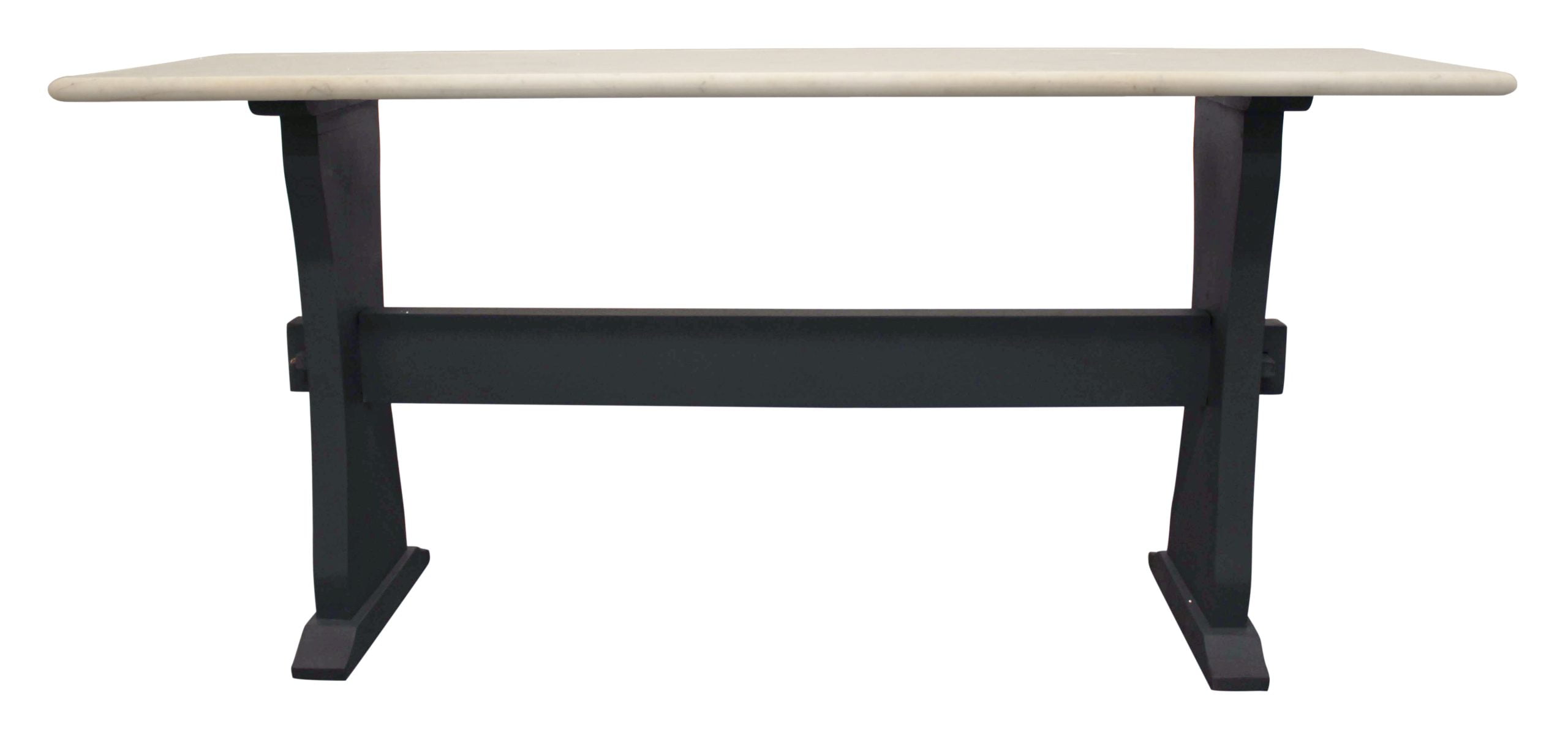 Marina Console Table - White Marble - Image 2