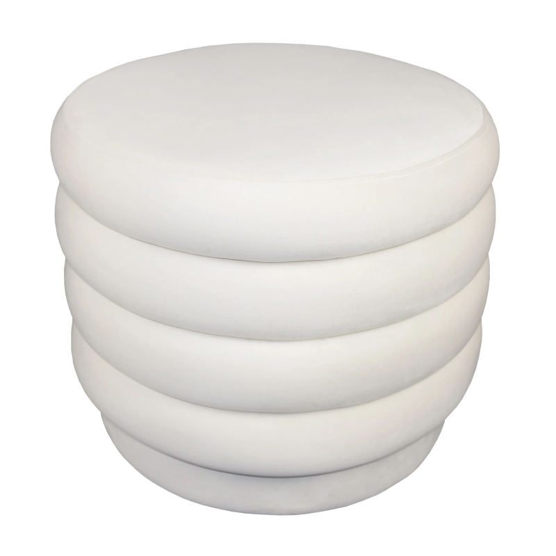 Taylor Round Ottoman - Dove