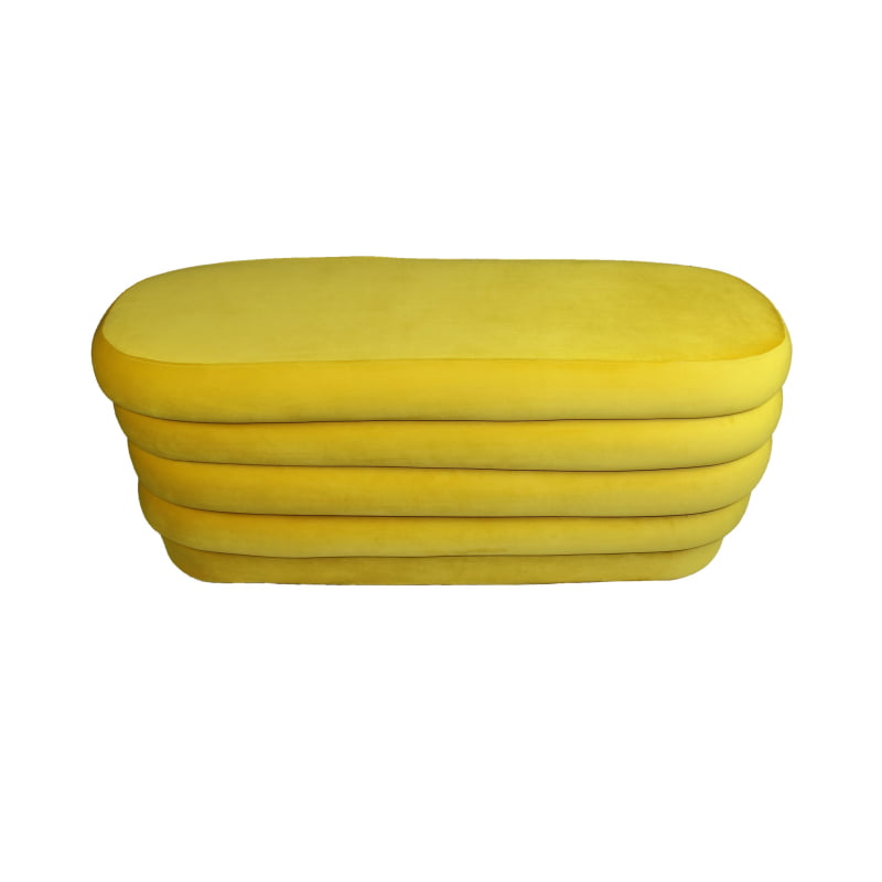 Taylor Oval Ottoman - Daffodil