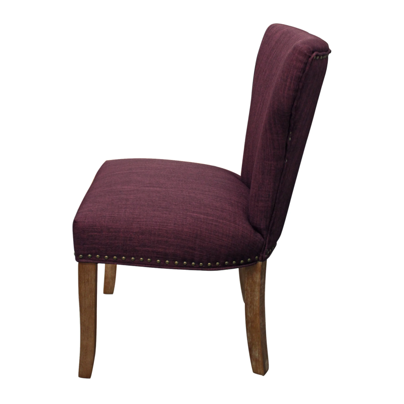 Lawrence 5-piece Dining Set with 48" Marble Dining Table with 2 sets of Howell Purple Chairs - Image 5