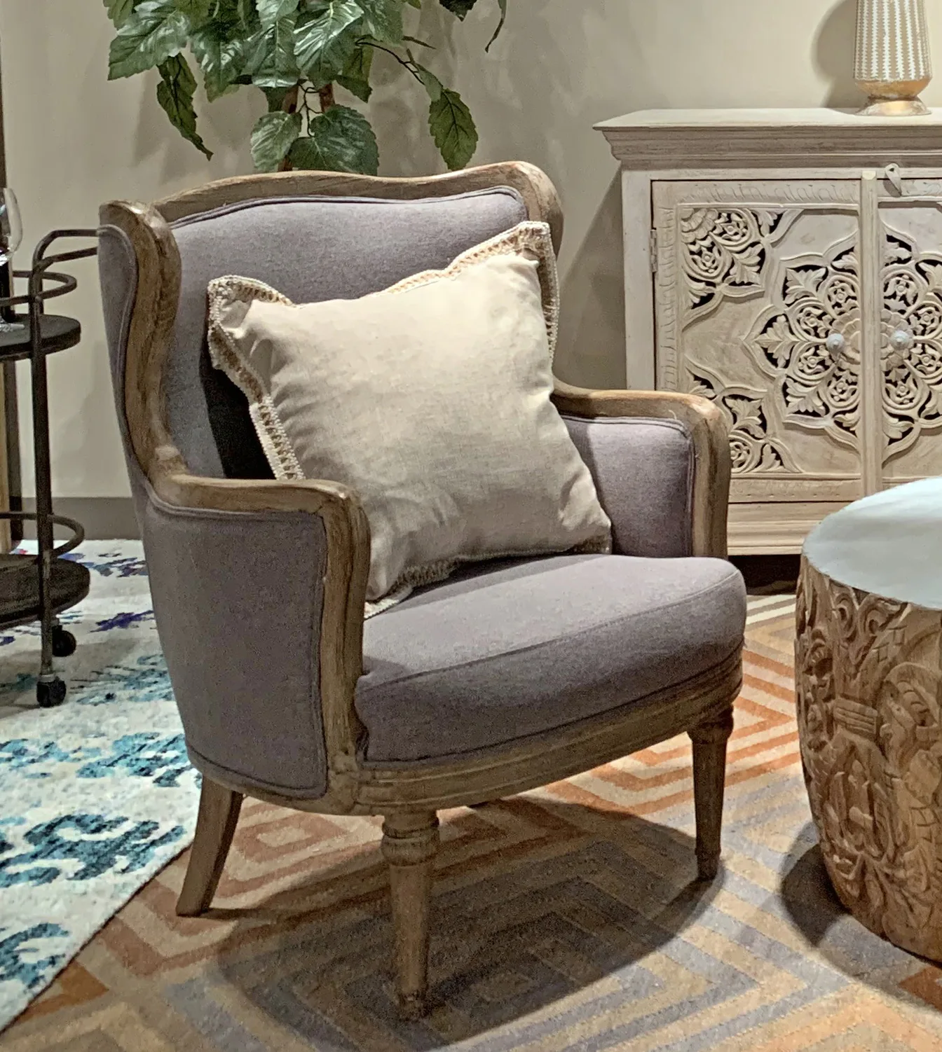 Davies Lounge Arm Chair - Gray