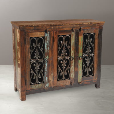 Beech 3-Door Iron Buffet