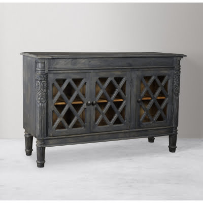 Camden Carlyle 3-Door Sideboard - Gray