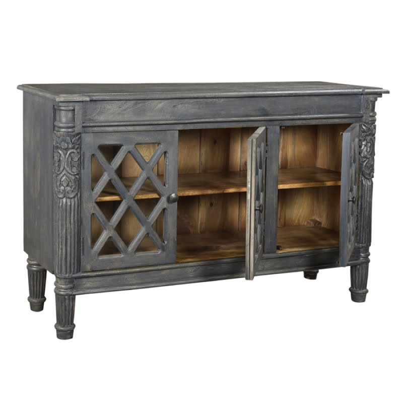 Camden Carlyle 3-Door Sideboard - Gray - Image 2
