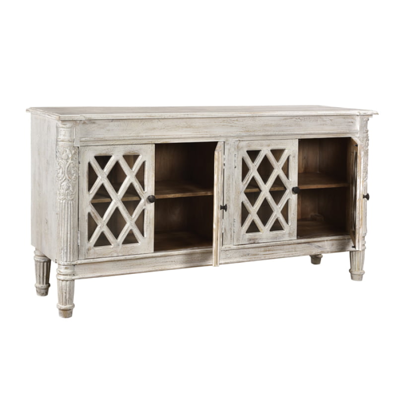 Camden Carlyle 4-Door Sideboard - White - Image 2