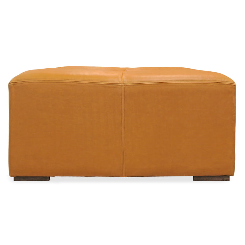 Batton Leather Cocktail Table - Cider Orange - Image 4
