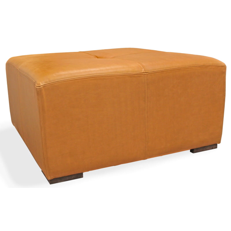 Batton Leather Cocktail Table - Cider Orange - Image 3