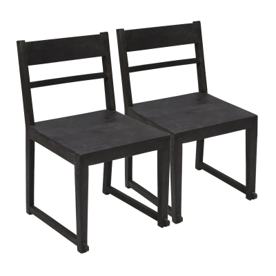 2-PIECE-SET: Fernsby Dining Chair in Dark Gray Finish