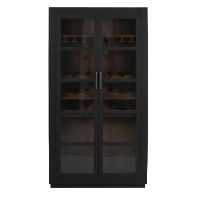 Fernsby Wine Cabinet - Dark Gray
