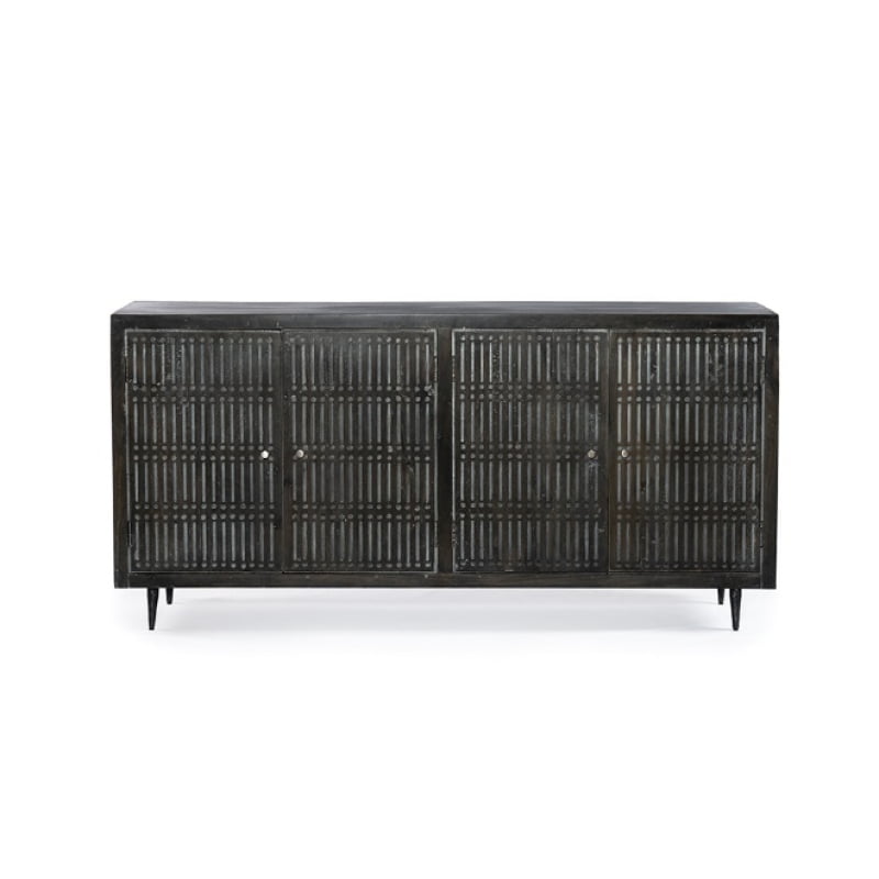 Sarra 4-Door Sideboard - Antique Brown - Image 2
