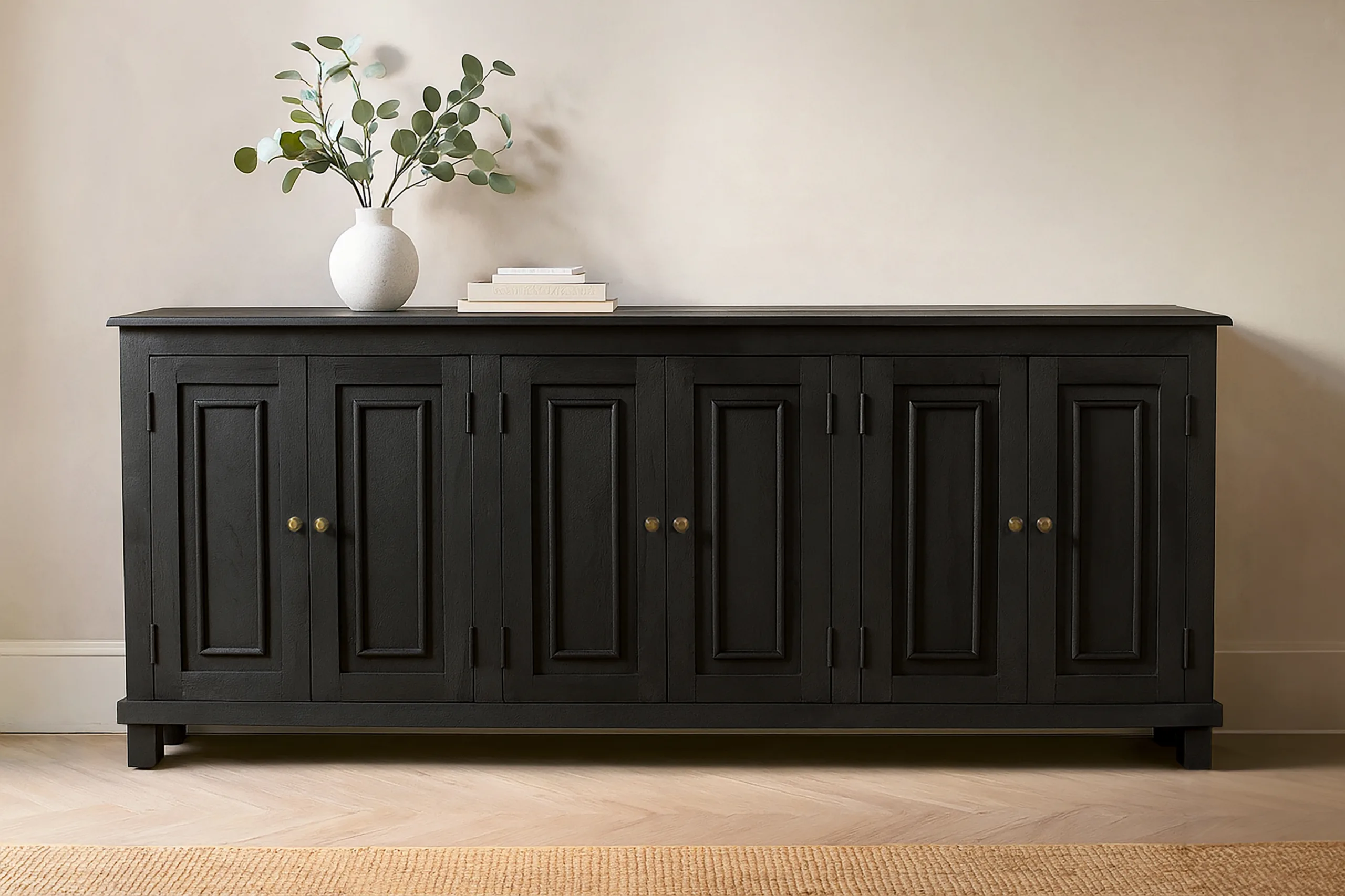 Jensen 6-Door Sideboard - Charcoal Gray - Image 2