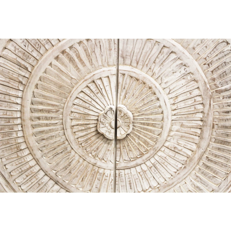 Albany 4- Door Hand-carved Sideboard - White Distressed - Image 6