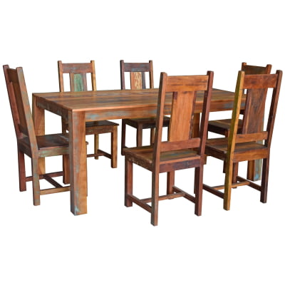 Rainforest 7-Piece Dining Set With 72" Dining Table and 6 Rainforest Chairs