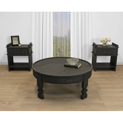 Surita 3-Piece Living Room Set with Cocktail Table and 2 Nightstands