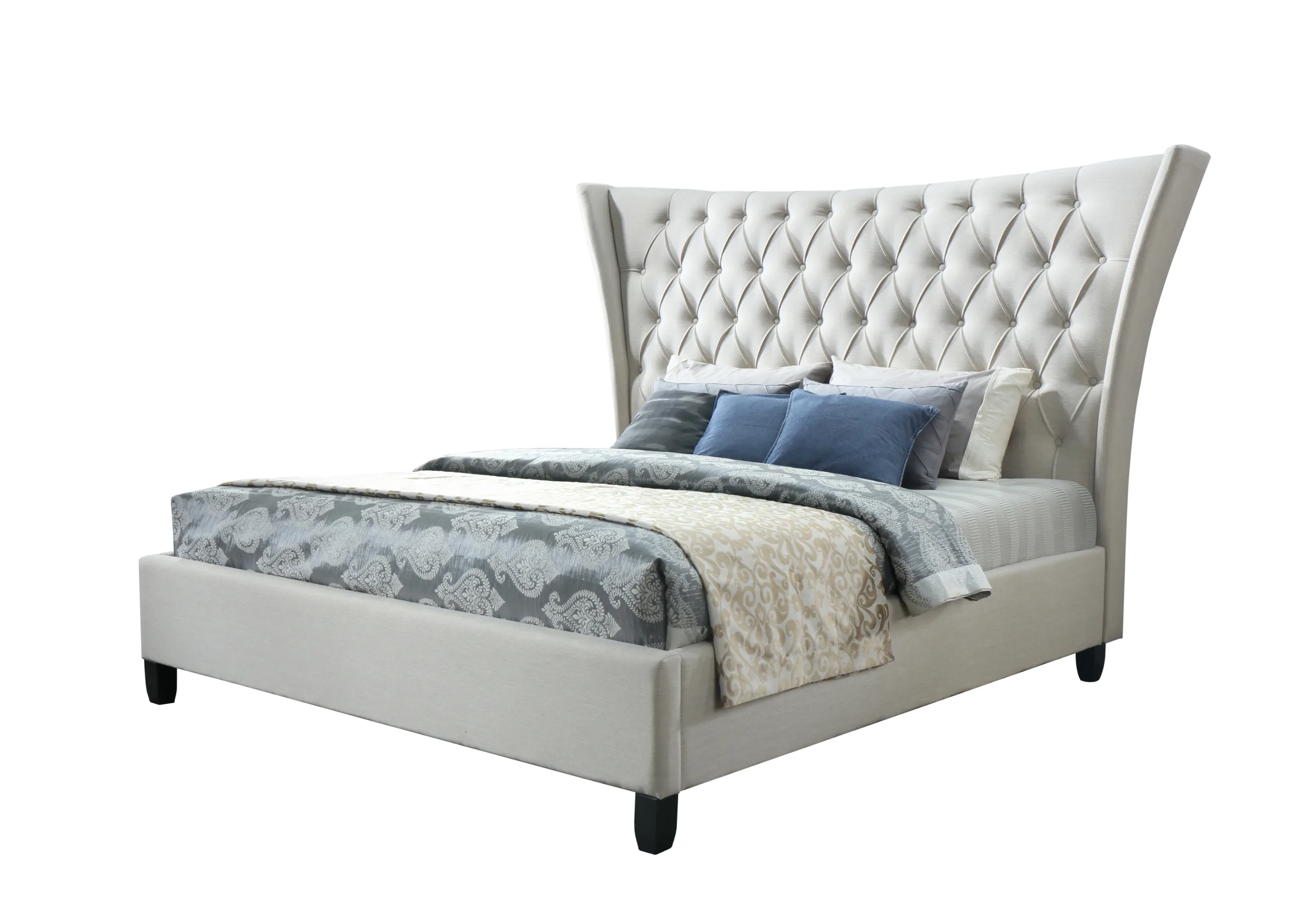 Alexandria 4-Piece King Bedroom Set with 2 Nightstands and 1 Dresser - Image 2