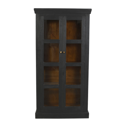 Cerrito 2-Door Tall Cabinet - Charcoal Grey