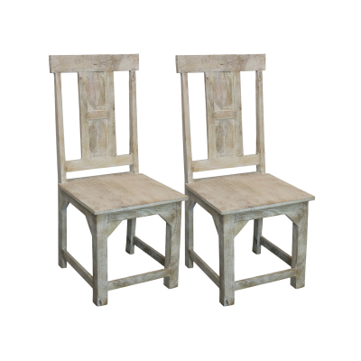 Holmes Dining Chair 2-Piece Set - White Wash