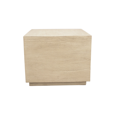 Sedona 20" Square Side Table - Stone Natural