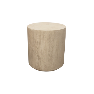 Sedona 18" Round Side Table - Stone Natural