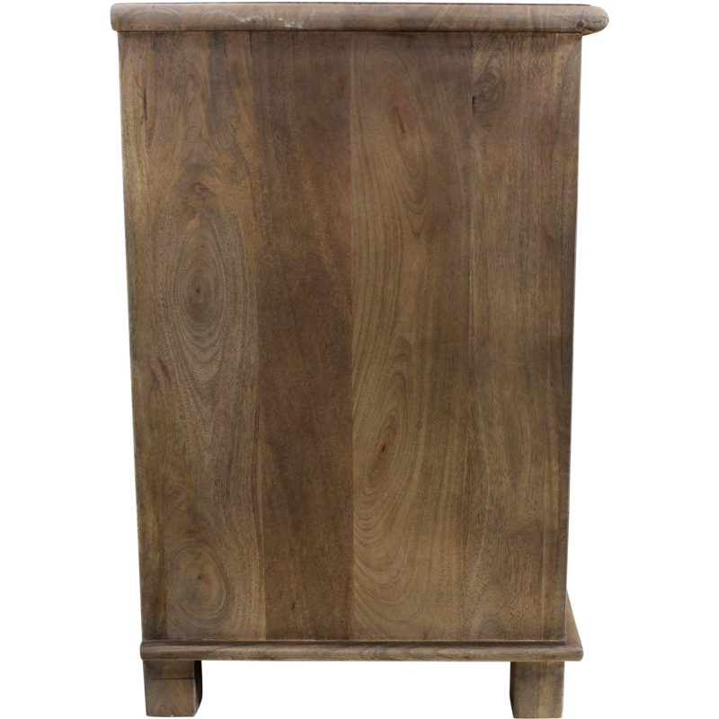 Hunyad 3-Drawer Nightstand - Antique Brown - Image 6