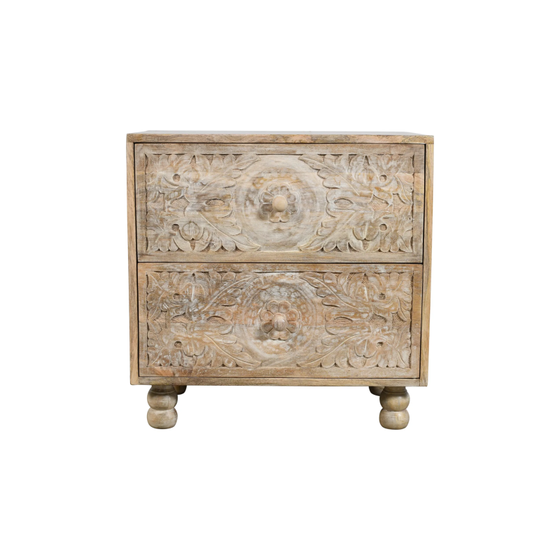 Corum 2-Drawer Nightstand - Natural