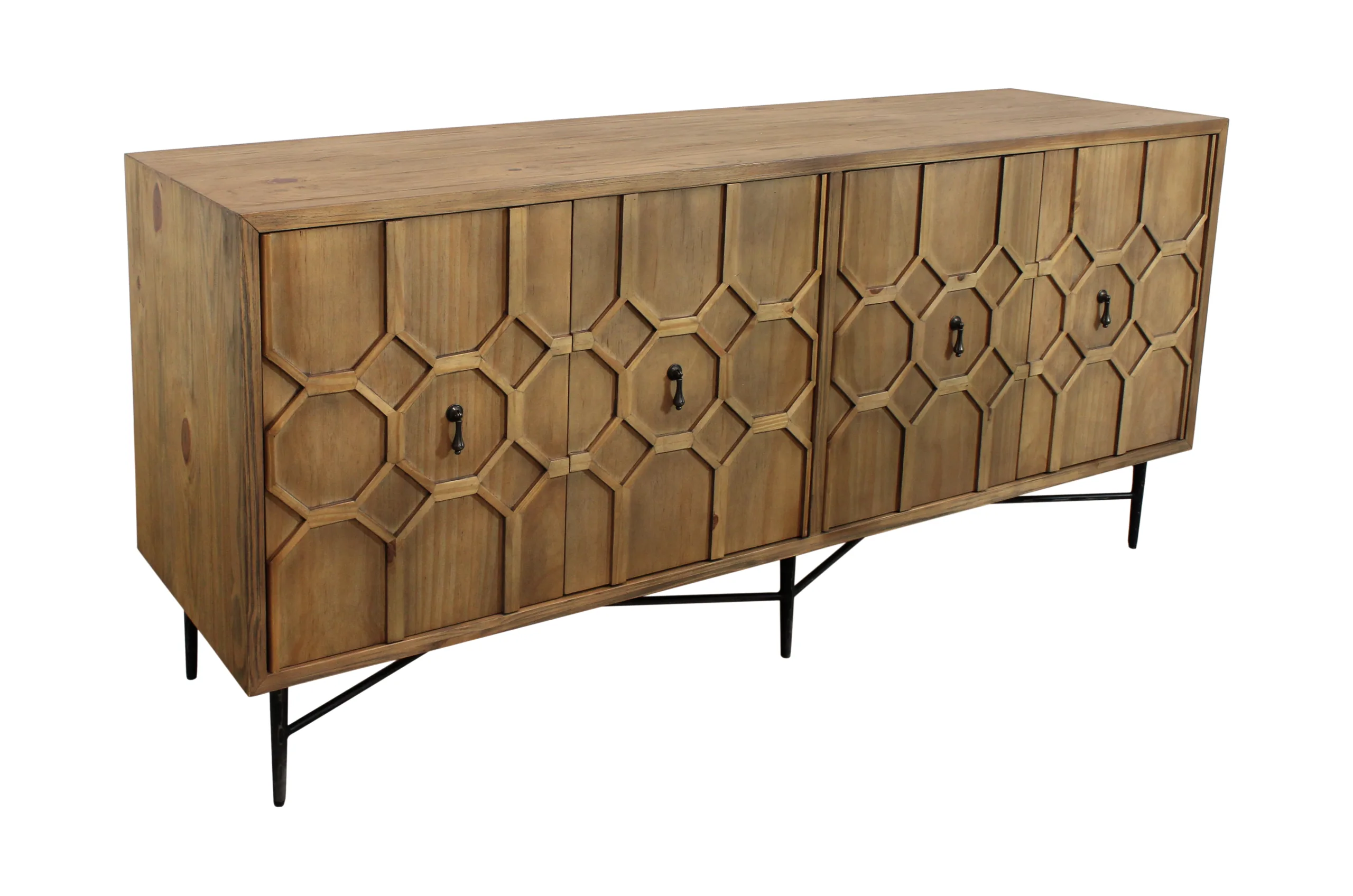 Sandhurst 4-Door Sideboard - Natural - Image 5